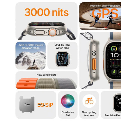 Watch Ultra 2  (30 day Return Policy) | Delivery in 5-7 Days| EarPods[free gift] Free strap for prepaid